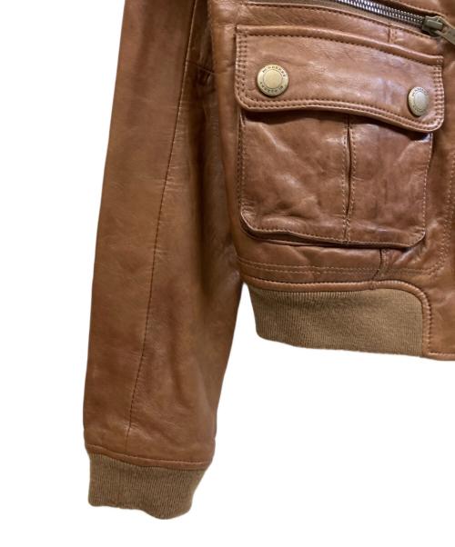 BURBERRY LONDON（バーバリーロンドン）BURBERRY LONDON (バーバリーロンドン) ラムレザージャケット ブラウン サイズ:38の古着・服飾アイテム