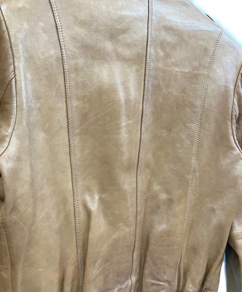 BURBERRY LONDON（バーバリーロンドン）BURBERRY LONDON (バーバリーロンドン) ラムレザージャケット ブラウン サイズ:38の古着・服飾アイテム