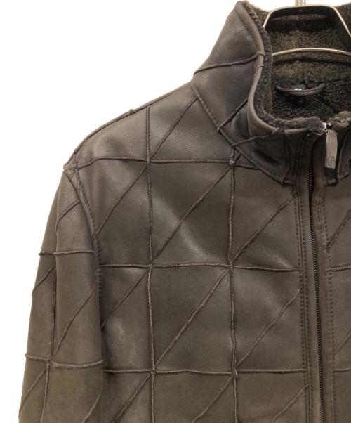 GIORGIO ARMANI（ジョルジオアルマーニ）GIORGIO ARMANI (ジョルジオアルマーニ) ムートンジャケット ブラウン サイズ:50の古着・服飾アイテム