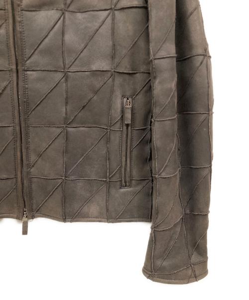 GIORGIO ARMANI（ジョルジオアルマーニ）GIORGIO ARMANI (ジョルジオアルマーニ) ムートンジャケット ブラウン サイズ:50の古着・服飾アイテム