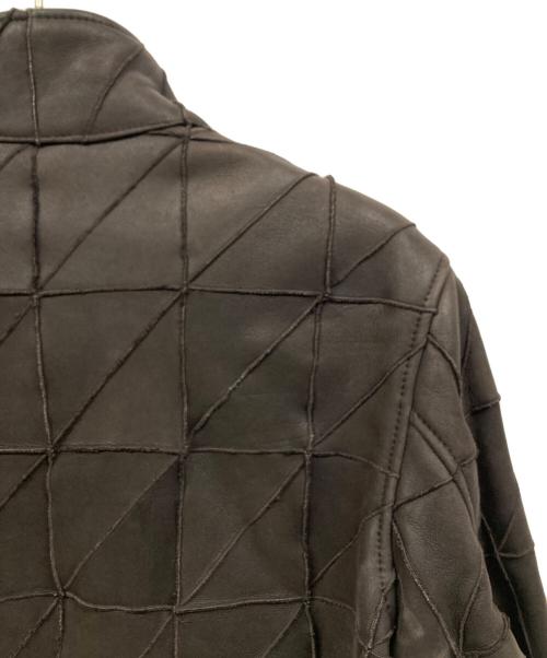 GIORGIO ARMANI（ジョルジオアルマーニ）GIORGIO ARMANI (ジョルジオアルマーニ) ムートンジャケット ブラウン サイズ:50の古着・服飾アイテム