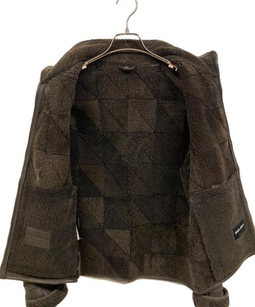 GIORGIO ARMANI（ジョルジオアルマーニ）GIORGIO ARMANI (ジョルジオアルマーニ) ムートンジャケット ブラウン サイズ:50の古着・服飾アイテム