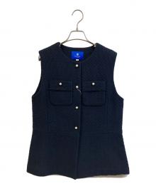 BLUE LABEL CRESTBRIDGE（ブルーレーベルクレストブリッジ）の古着「ツイードベスト」｜ネイビー