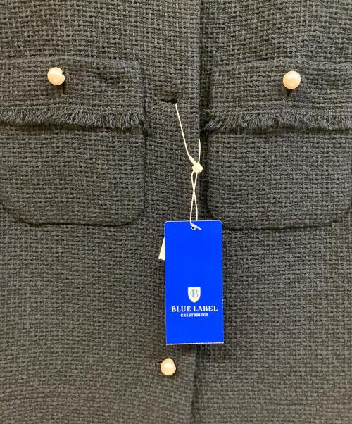 BLUE LABEL CRESTBRIDGE（ブルーレーベルクレストブリッジ）BLUE LABEL CRESTBRIDGE (ブルーレーベルクレストブリッジ) ツイードベスト ネイビー サイズ:38の古着・服飾アイテム