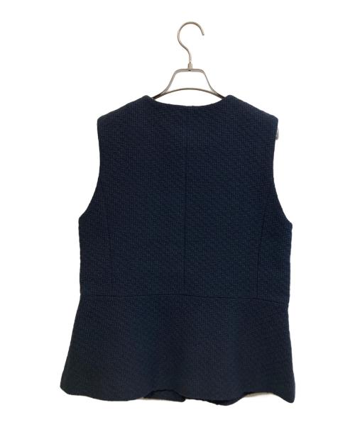 BLUE LABEL CRESTBRIDGE（ブルーレーベルクレストブリッジ）BLUE LABEL CRESTBRIDGE (ブルーレーベルクレストブリッジ) ツイードベスト ネイビー サイズ:38の古着・服飾アイテム
