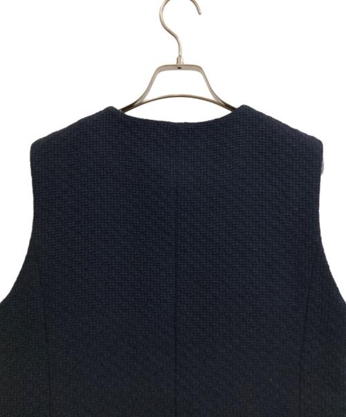 BLUE LABEL CRESTBRIDGE（ブルーレーベルクレストブリッジ）BLUE LABEL CRESTBRIDGE (ブルーレーベルクレストブリッジ) ツイードベスト ネイビー サイズ:38の古着・服飾アイテム