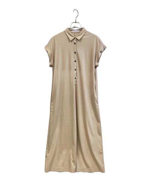 MACKINTOSH LONDON（マッキントッシュ ロンドン）MACKINTOSH LONDON (マッキントッシュ ロンドン) 半袖ワンピース ベージュ サイズ:40の古着・服飾アイテム