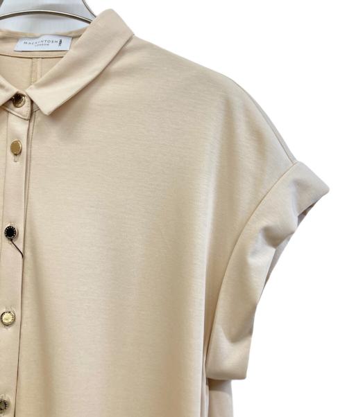 MACKINTOSH LONDON（マッキントッシュ ロンドン）MACKINTOSH LONDON (マッキントッシュ ロンドン) 半袖ワンピース ベージュ サイズ:40の古着・服飾アイテム