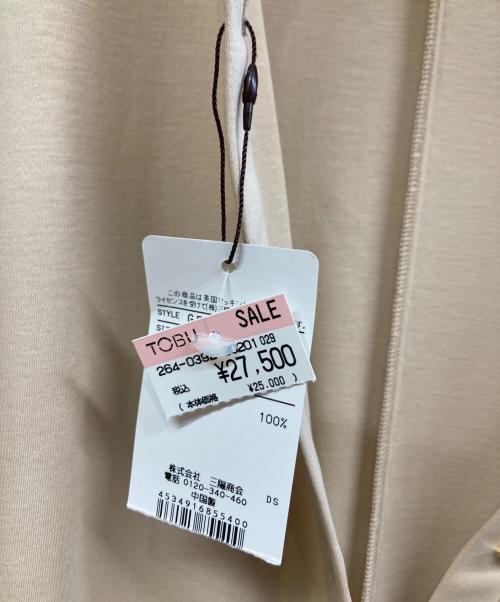 MACKINTOSH LONDON（マッキントッシュ ロンドン）MACKINTOSH LONDON (マッキントッシュ ロンドン) 半袖ワンピース ベージュ サイズ:40の古着・服飾アイテム