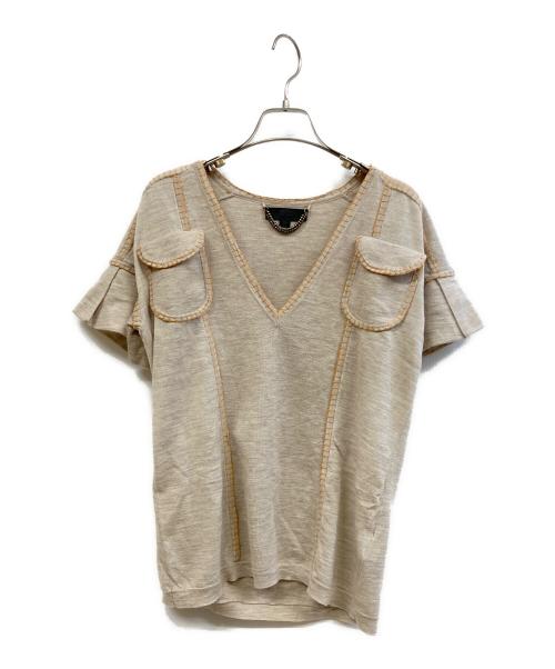 BURBERRY PRORSUM（バーバリープローサム）BURBERRY PRORSUM (バーバリープローサム) 薄手ニット ベージュ サイズ:Mの古着・服飾アイテム