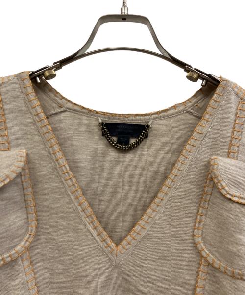 BURBERRY PRORSUM（バーバリープローサム）BURBERRY PRORSUM (バーバリープローサム) 薄手ニット ベージュ サイズ:Mの古着・服飾アイテム