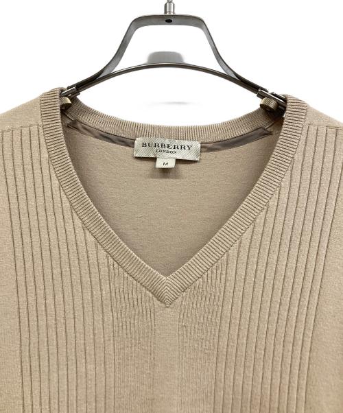 BURBERRY LONDON（バーバリーロンドン）BURBERRY LONDON (バーバリーロンドン) 薄手ニット ベージュ サイズ:Mの古着・服飾アイテム