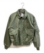 HOUSTONヒューストン）の古着「ミリタリージャケット TYPE CWU-36/P」｜オリーブ