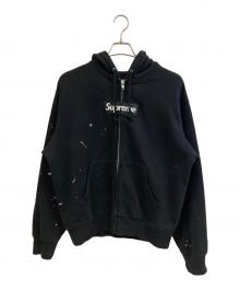 SUPREME×MM6 Maison Margiela（シュプリーム×エムエムシックスメゾンマルジェラ）の古着「ジップパーカー」｜ブラック