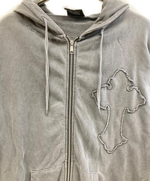 Ed Hardy（エド ハーディー）Ed Hardy (エド ハーディー) ジップパーカー グレー サイズ:Lの古着・服飾アイテム