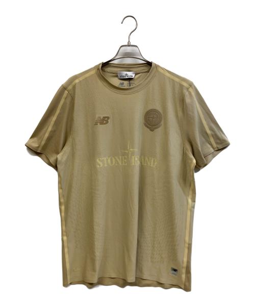 NEW BALANCE（ニューバランス）NEW BALANCE (ニューバランス) STONE ISLAND (ストーンアイランド) セットアップ ベージュ サイズ:2XLの古着・服飾アイテム