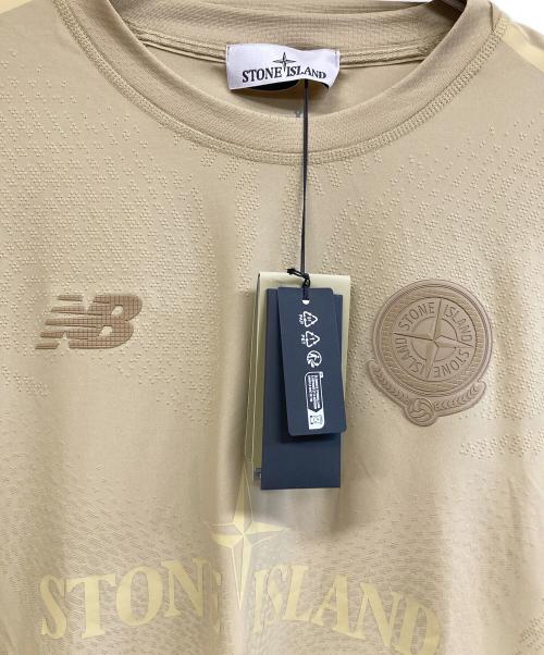 NEW BALANCE（ニューバランス）NEW BALANCE (ニューバランス) STONE ISLAND (ストーンアイランド) セットアップ ベージュ サイズ:2XLの古着・服飾アイテム