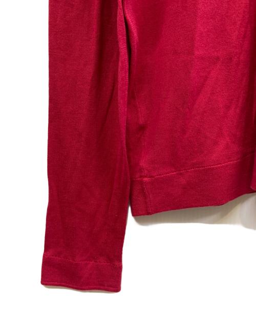 JOHN SMEDLEY（ジョンスメドレー）JOHN SMEDLEY (ジョンスメドレー) 薄手ニット レッド サイズ:Lの古着・服飾アイテム