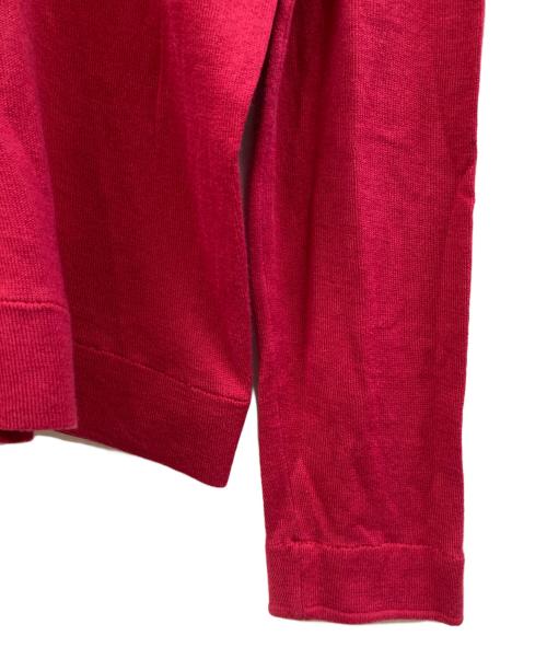 JOHN SMEDLEY（ジョンスメドレー）JOHN SMEDLEY (ジョンスメドレー) 薄手ニット レッド サイズ:Lの古着・服飾アイテム