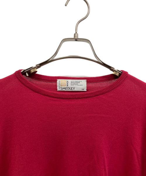 JOHN SMEDLEY（ジョンスメドレー）JOHN SMEDLEY (ジョンスメドレー) 薄手ニット レッド サイズ:Lの古着・服飾アイテム