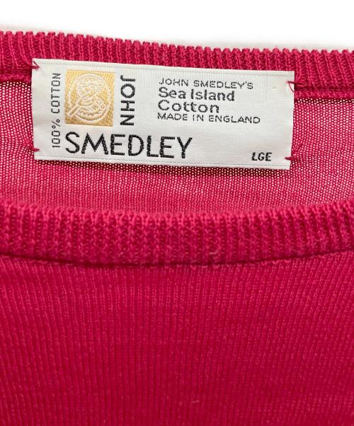 JOHN SMEDLEY（ジョンスメドレー）JOHN SMEDLEY (ジョンスメドレー) 薄手ニット レッド サイズ:Lの古着・服飾アイテム