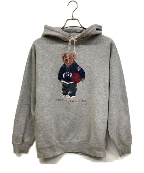 POLO RALPH LAUREN（ポロ・ラルフローレン）POLO RALPH LAUREN (ポロ・ラルフローレン) パーカー POLO BEAR ライトグレー サイズ:Sの古着・服飾アイテム