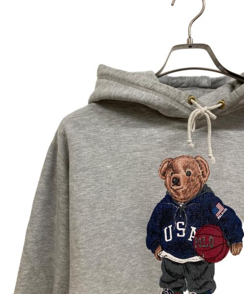 POLO RALPH LAUREN（ポロ・ラルフローレン）POLO RALPH LAUREN (ポロ・ラルフローレン) パーカー POLO BEAR ライトグレー サイズ:Sの古着・服飾アイテム