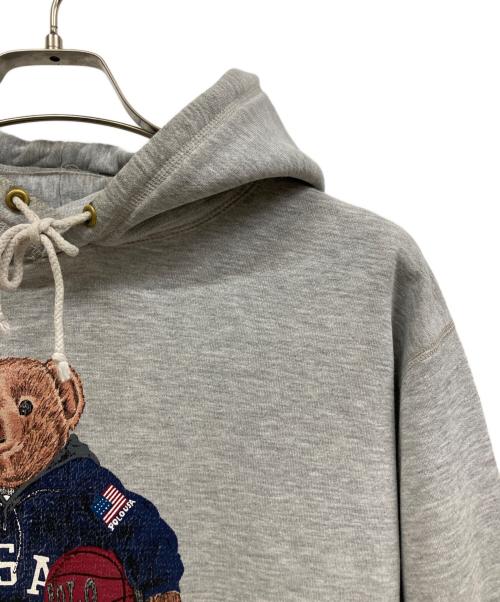 POLO RALPH LAUREN（ポロ・ラルフローレン）POLO RALPH LAUREN (ポロ・ラルフローレン) パーカー POLO BEAR ライトグレー サイズ:Sの古着・服飾アイテム