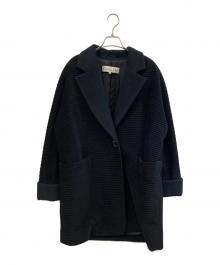 Christian Dior（クリスチャン ディオール）の古着「アンゴラ混コート」｜ブラック