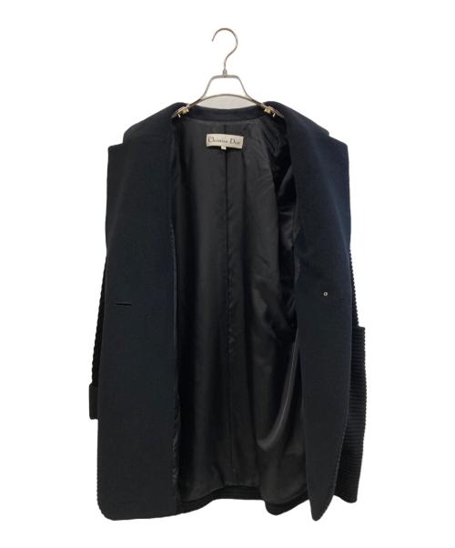 Christian Dior（クリスチャン ディオール）Christian Dior (クリスチャン ディオール) アンゴラ混コート ブラック サイズ:11の古着・服飾アイテム