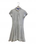 BLUE LABEL CRESTBRIDGEブルーレーベルクレストブリッジ）の古着「半袖ワンピース」｜グレー