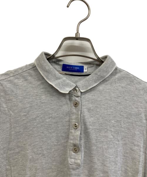 BLUE LABEL CRESTBRIDGE（ブルーレーベルクレストブリッジ）BLUE LABEL CRESTBRIDGE (ブルーレーベルクレストブリッジ) 半袖ワンピース グレー サイズ:38の古着・服飾アイテム