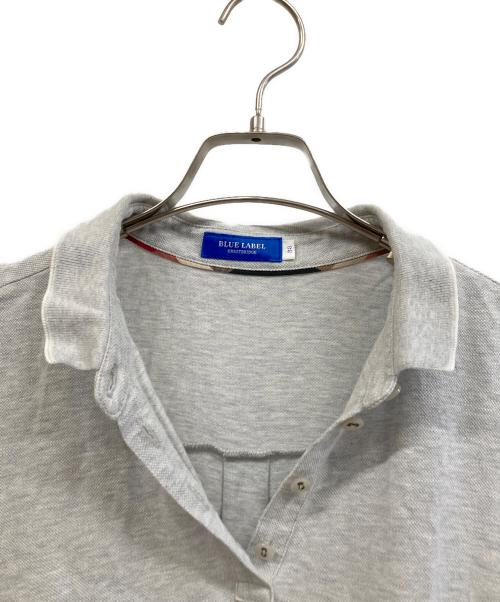 BLUE LABEL CRESTBRIDGE（ブルーレーベルクレストブリッジ）BLUE LABEL CRESTBRIDGE (ブルーレーベルクレストブリッジ) 半袖ワンピース グレー サイズ:38の古着・服飾アイテム