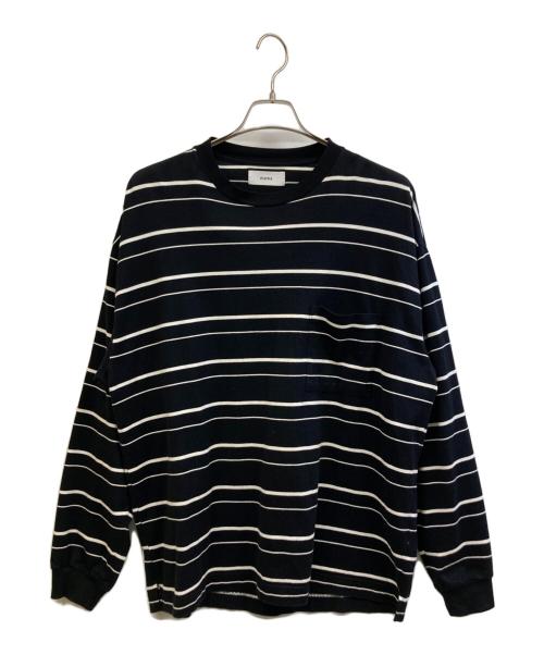MARKA（マーカ）MARKA (マーカ) 長袖カットソー ブラック×ホワイト サイズ:1の古着・服飾アイテム