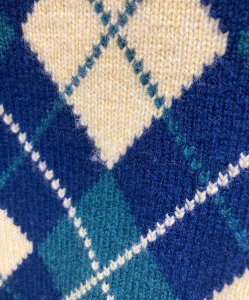 A.P.C.（アーペーセー）A.P.C. (アーペーセー) 厚手ニット イエロー×ネイビー サイズ:XSの古着・服飾アイテム