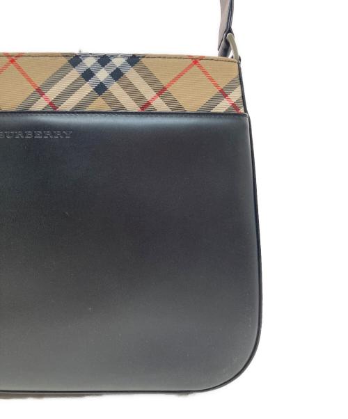 BURBERRY（バーバリー）BURBERRY (バーバリー) ハンドバッグ ブラック×ブラウンの古着・服飾アイテム