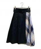 BURBERRY BLUE LABELバーバリー ブルー レーベル）の古着「プリーツスカート」｜ブラック