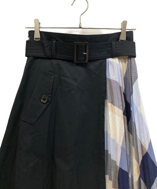 BURBERRY BLUE LABEL（バーバリー ブルー レーベル）BURBERRY BLUE LABEL (バーバリー ブルー レーベル) プリーツスカート ブラック サイズ:38の古着・服飾アイテム