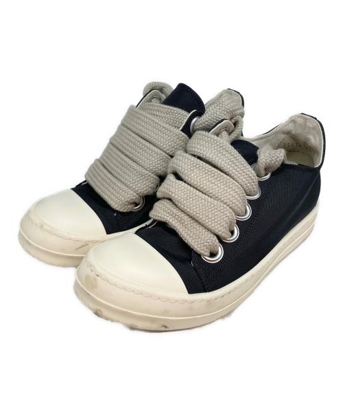 RICK OWENS（リックオウエンス）RICK OWENS (リックオウエンス) JUMBOLACE LOW SNEAKS ホワイト×ブラック サイズ:37の古着・服飾アイテム