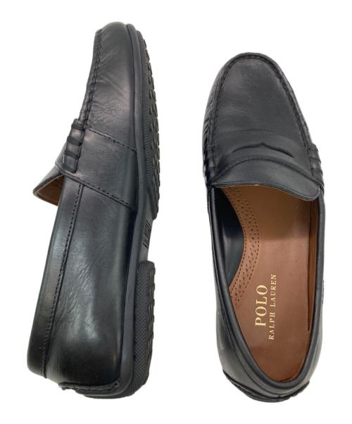 POLO RALPH LAUREN（ポロ・ラルフローレン）POLO RALPH LAUREN (ポロ・ラルフローレン) ドライビングシューズ ブラック サイズ: 26cmの古着・服飾アイテム