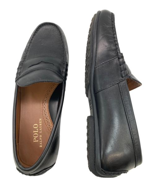 POLO RALPH LAUREN（ポロ・ラルフローレン）POLO RALPH LAUREN (ポロ・ラルフローレン) ドライビングシューズ ブラック サイズ: 26cmの古着・服飾アイテム