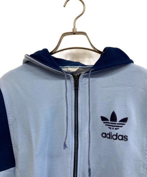 adidas（アディダス）adidas (アディダス) ジップパーカー スカイブルー サイズ:FREEの古着・服飾アイテム
