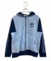 adidas（アディダス）の古着「ジップパーカー」｜スカイブルー