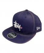 New Era×stussyニューエラ×ステューシー）の古着「キャップ」｜ネイビー
