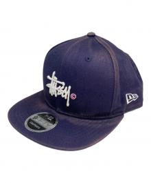 New Era×stussy（ニューエラ×ステューシー）の古着「キャップ」｜ネイビー