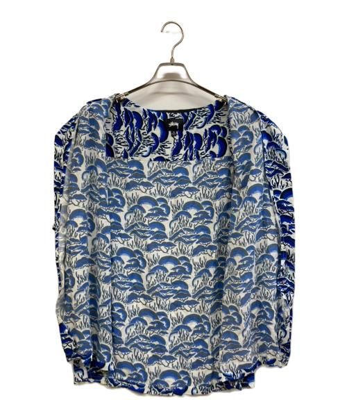 stussy（ステューシー）stussy (ステューシー) 半袖シャツ ブルー サイズ:XLの古着・服飾アイテム
