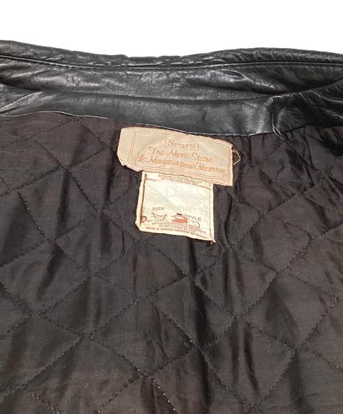 Sears（シアーズ）Sears (シアーズ) レザージャケット ブラック サイズ:44の古着・服飾アイテム