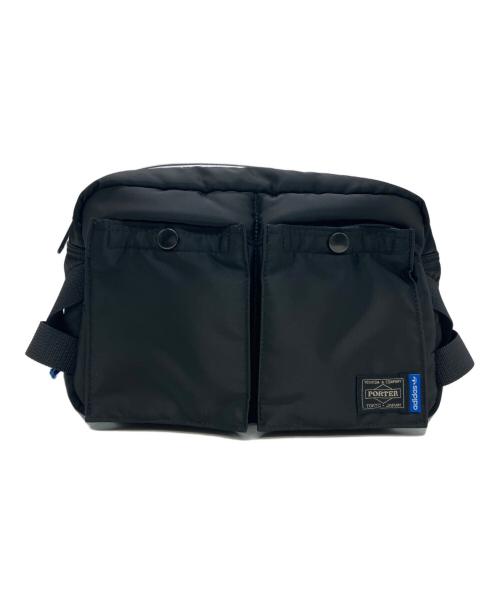 PORTER（ポーター）PORTER (ポーター) adidas (アディダス) ウエストバッグ ブラックの古着・服飾アイテム