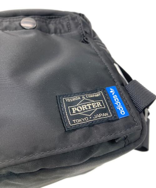 PORTER（ポーター）PORTER (ポーター) adidas (アディダス) ウエストバッグ ブラックの古着・服飾アイテム