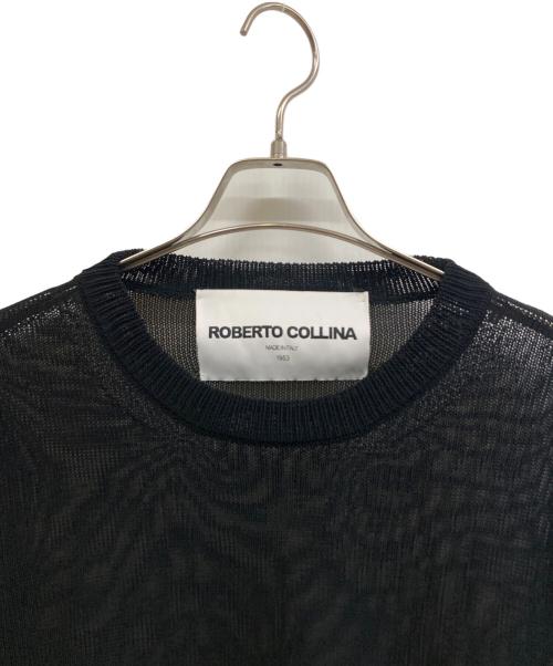 ROBERTO COLLINA（ロベルトコリーナ）ROBERTO COLLINA (ロベルトコリーナ) 薄手ニット ブラック サイズ:50の古着・服飾アイテム